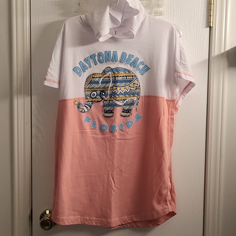 Daytona Beach hooded swim cover up